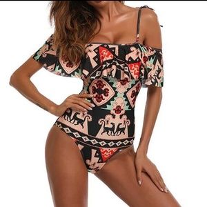 Off the shoulder bathing suit